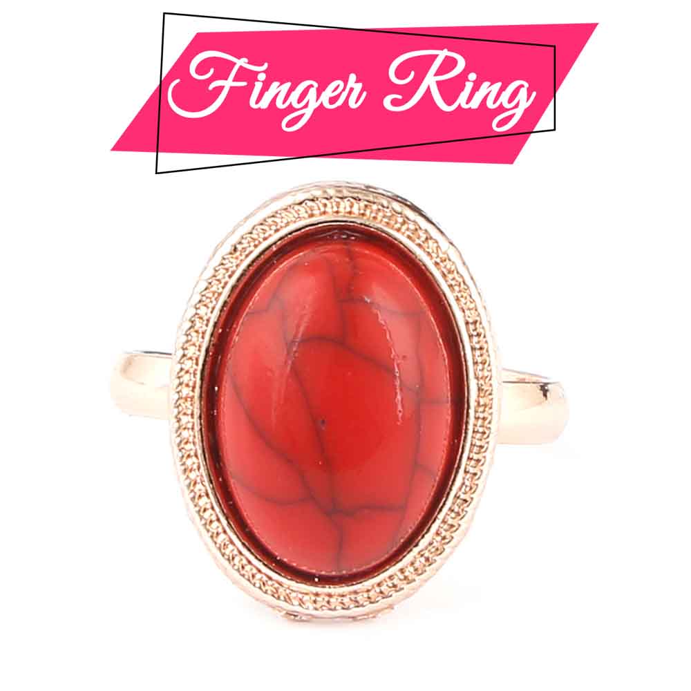 Women's Fancy Locket Set - Golden - Red - test-store-for-chase-value