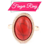 Women's Fancy Locket Set - Golden - Red - test-store-for-chase-value