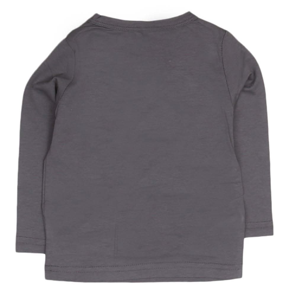 Boys Full Sleeves T-Shirt - Grey, Kids, Boys T-Shirts, Chase Value, Chase Value