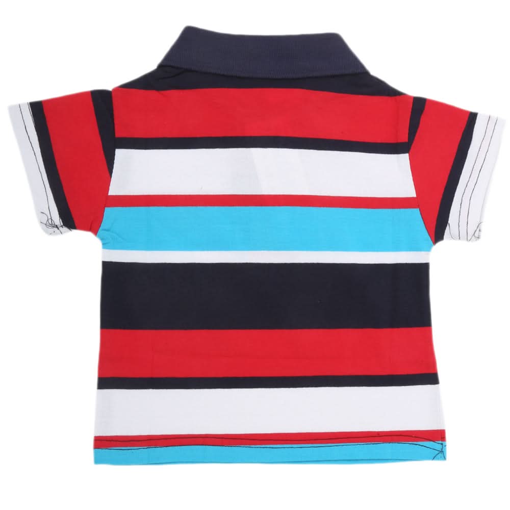 Newborn Boys Yarn Dyed T-Shirt - Multi, Kids, NB Boys Shirts And T-Shirts, Chase Value, Chase Value