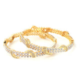 Women's Bangle- Golden, Women, Bangles & Bracelets, Chase Value, Chase Value