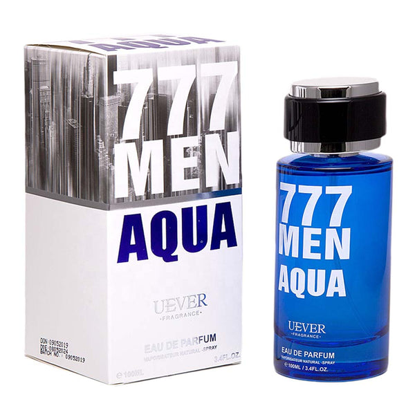 Uever 777 Men Aqua EDP 100ml, Beauty & Personal Care, Men's Perfumes, Chase Value, Chase Value