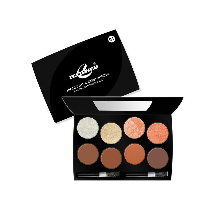Christine Highlighter & Contouring Kit 2 Shades, Beauty & Personal Care, Highlighter, Christine, Chase Value