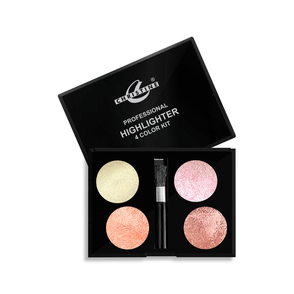 Christine 4 Color Highlighter 2 Shades, Beauty & Personal Care, Highlighter, Christine, Chase Value