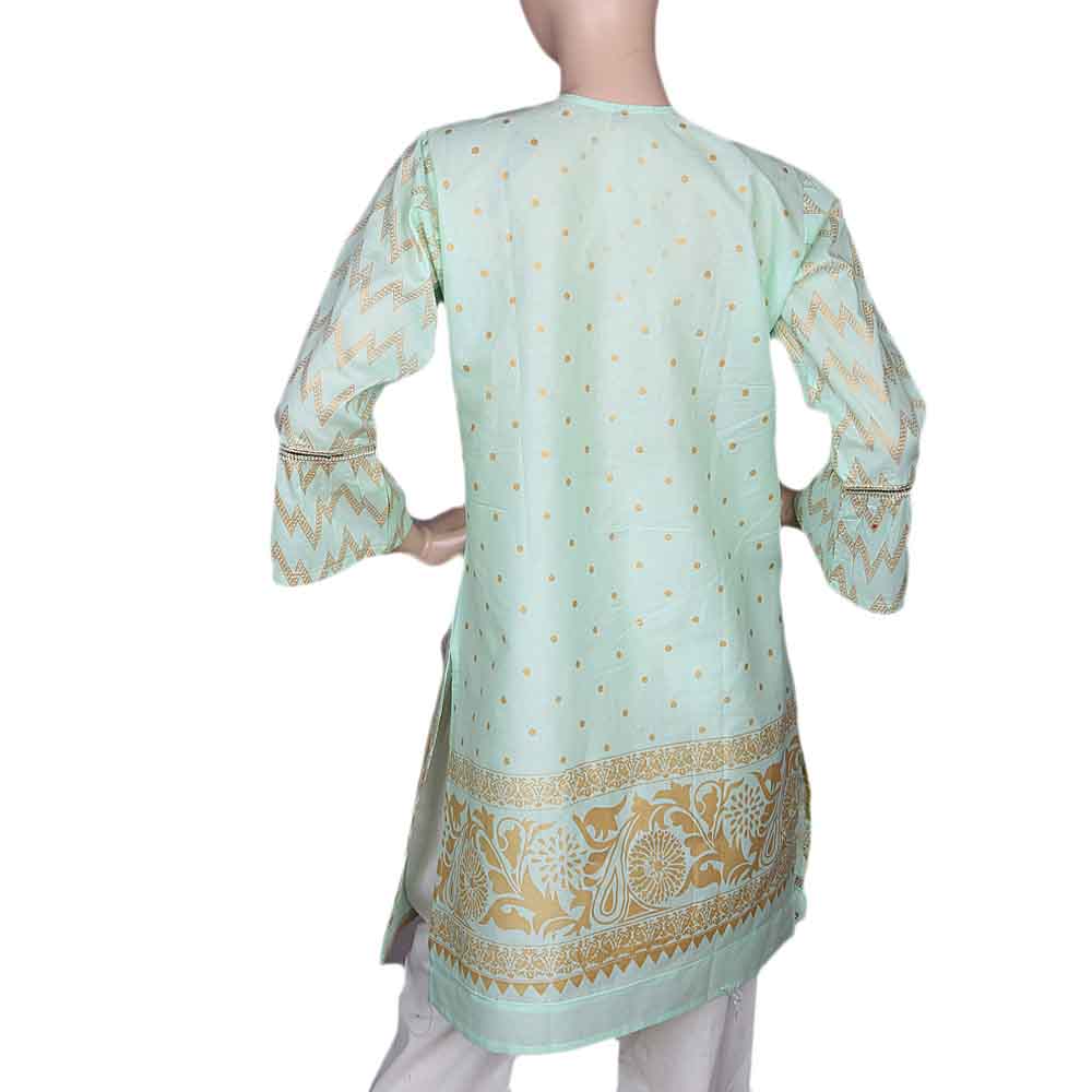 Women's Embroidered Kurti - Sea Green, Women, Ready Kurtis, Chase Value, Chase Value