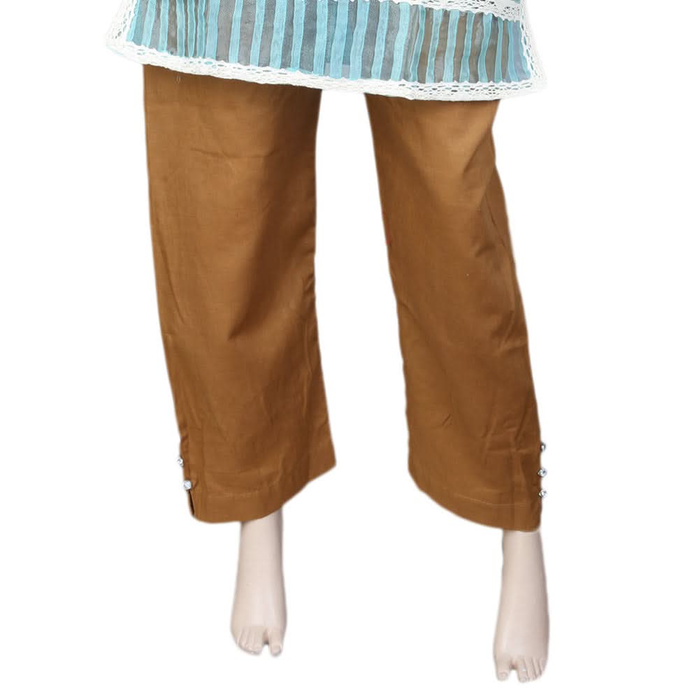 Women's Basic Trouser -  Brown, Women, Pants & Tights, Chase Value, Chase Value