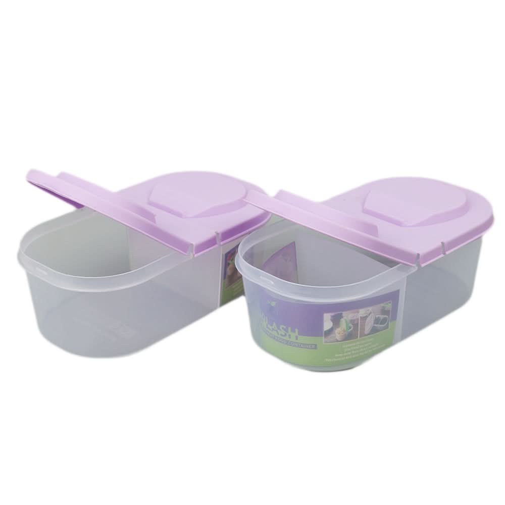 Splash Food Container Pack Of 2 - Purple, Home & Lifestyle, Storage Boxes, Chase Value, Chase Value