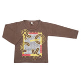 Boys Full Sleeves T-Shirt 8734 - Olive Green, Kids, Boys T-Shirts, Chase Value, Chase Value