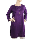 Women's Doria Kurti - Dark Purple, Women Ready Kurtis, Chase Value, Chase Value