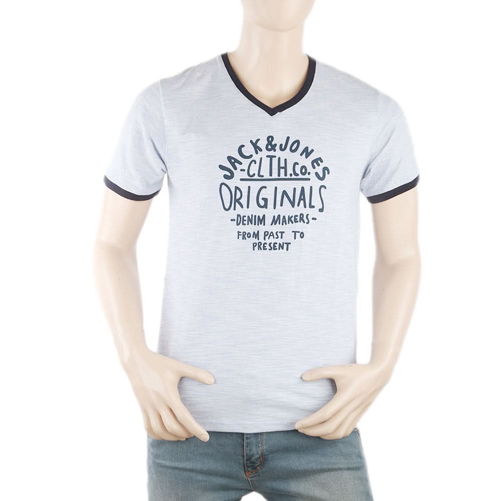 Men's Round Neck Half Sleeves T-Shirt - Blue, Men, T-Shirts And Polos, Chase Value, Chase Value