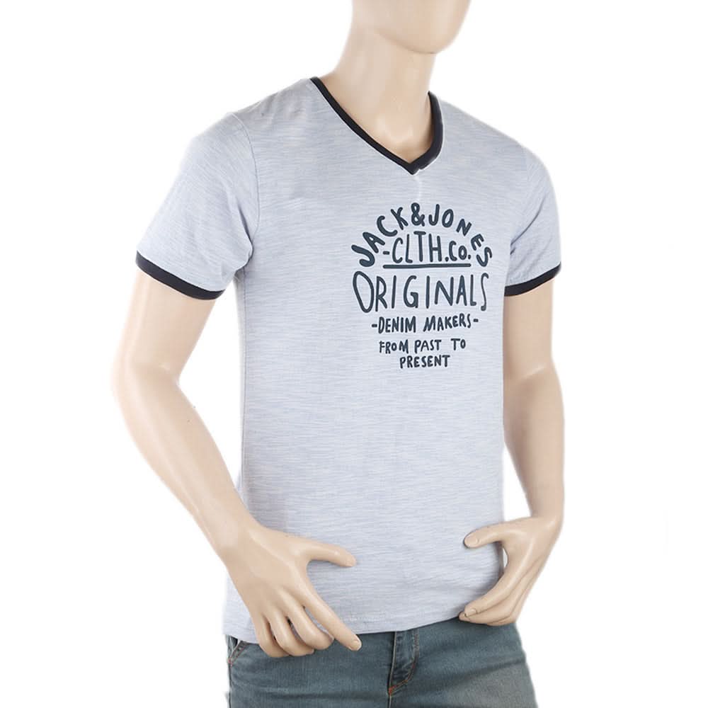 Men's Round Neck Half Sleeves T-Shirt - Blue, Men, T-Shirts And Polos, Chase Value, Chase Value