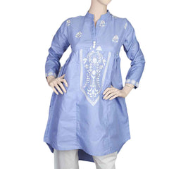 Women's embroidered Kurti - Blue, Women, Ready Kurtis, Chase Value, Chase Value