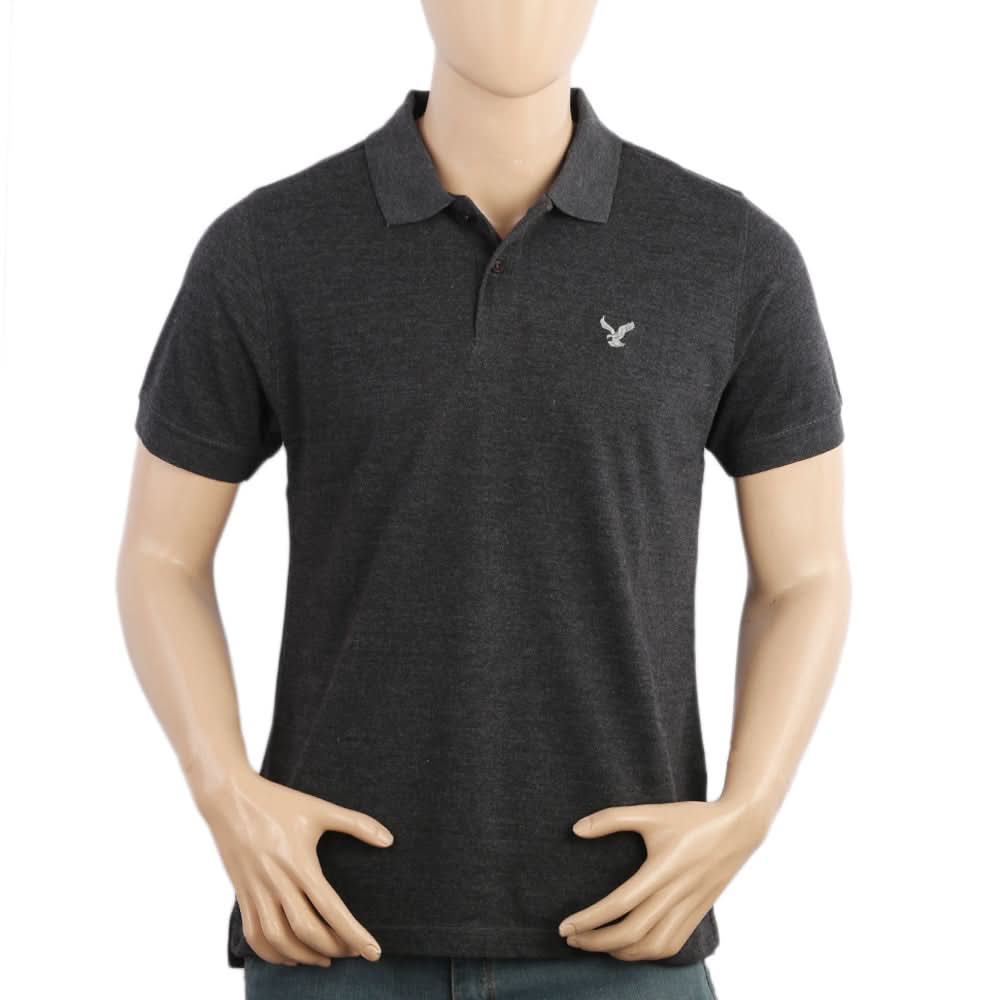 Men's Half Sleeves Polo T-Shirt - Dark Grey, Men's T-Shirts & Polos, Chase Value, Chase Value