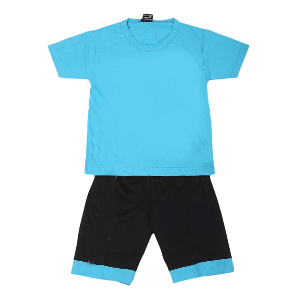 Boys Short Suit - Blue, Kids, Boys Sets And Suits, Chase Value, Chase Value