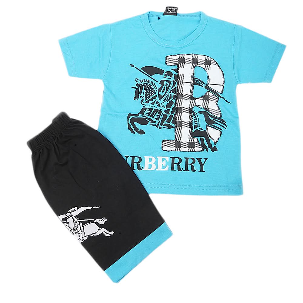 Boys Short Suit - Blue, Kids, Boys Sets And Suits, Chase Value, Chase Value