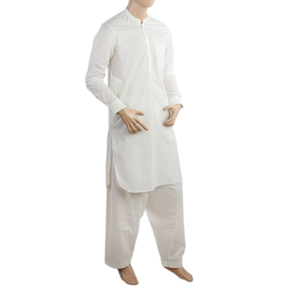 Men's Eminent Trim Fit Shalwar Suit - Off White, Men's Shalwar Kameez, Eminent, Chase Value