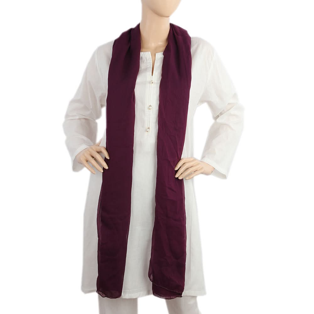 Women's Plain Chiffon Dupatta - Marjanda, Women Dupatta, Chase Value, Chase Value