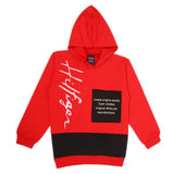 Boys Terry Hoodie - Red, Boys Hoodies & Sweat Shirts, Chase Value, Chase Value