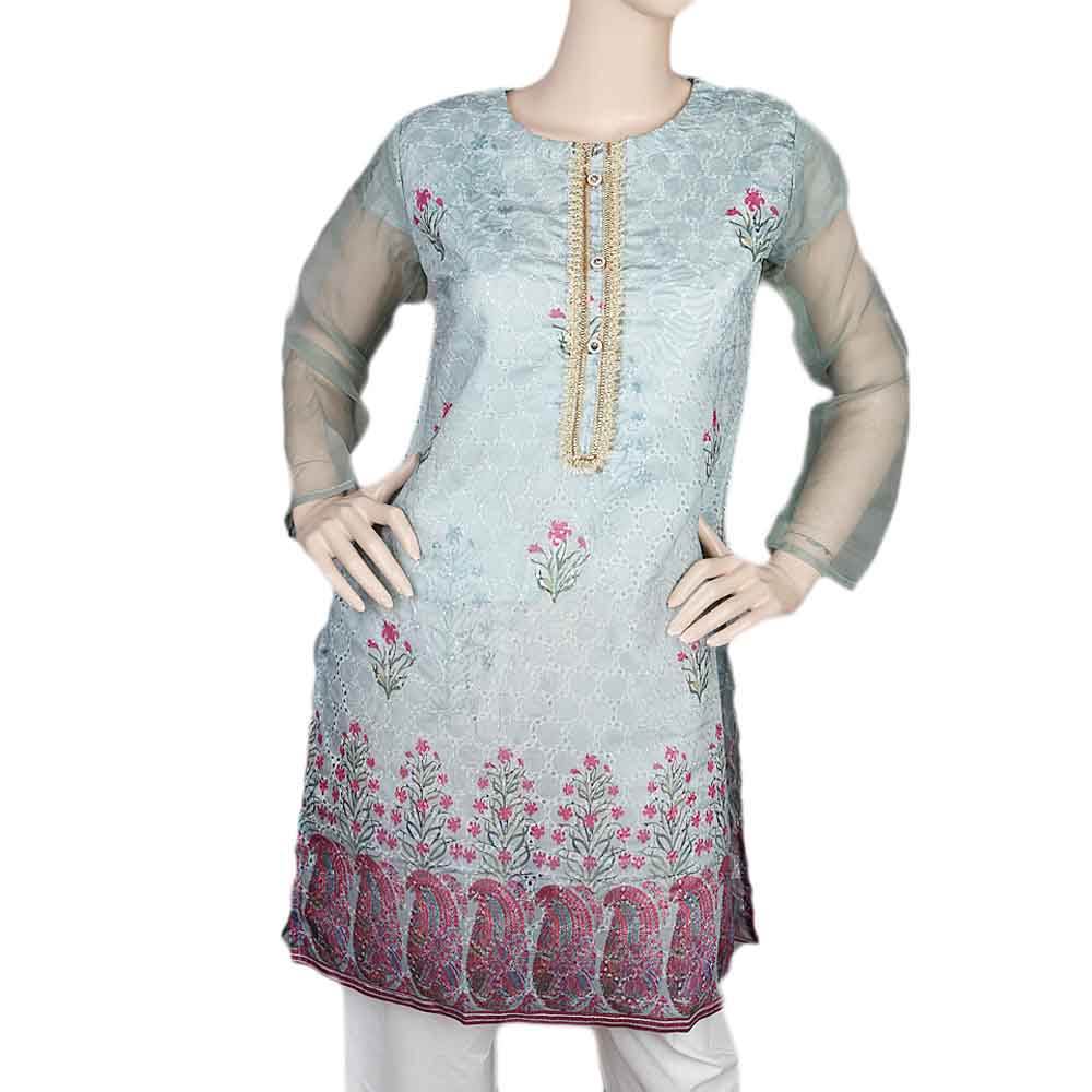 Women's Fancy kurti - Sea Green, Women, Ready Kurtis, Chase Value, Chase Value