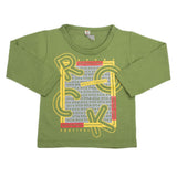 Boys Full Sleeves T-Shirt  8734 - Green, Kids, Boys T-Shirts, Chase Value, Chase Value