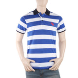 Men's Yarn Dyed Half Sleeves Polo T-Shirt - Royal Blue, Men, T-Shirts And Polos, Chase Value, Chase Value