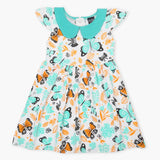 Girl's Half Sleeves Frock - Green, Girls Frocks, Chase Value, Chase Value