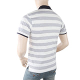 Men's Yarn Dyed Half Sleeves Polo T-Shirt - Grey, Men, T-Shirts And Polos, Chase Value, Chase Value