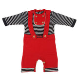 Newborn Boys Romper Full Sleeves  CVC 861 S - Red, Kids, NB Boys Rompers, Chase Value, Chase Value