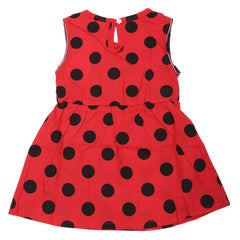 Newborn Girls Frock - Red, Kids, NB Girls Frocks, Chase Value, Chase Value
