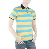 Men's Yarn Dyed Half Sleeves Polo T-Shirt - Yellow, Men, T-Shirts And Polos, Chase Value, Chase Value