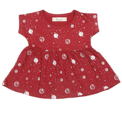 Girls Frock - Maroon, Girls Frocks, Chase Value, Chase Value