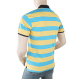 Men's Yarn Dyed Half Sleeves Polo T-Shirt - Yellow, Men, T-Shirts And Polos, Chase Value, Chase Value