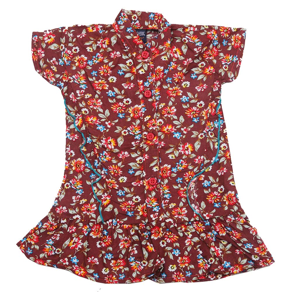 Girls Half Sleeves Woven Top - Multi, Kids, Tops, Chase Value, Chase Value