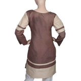 Women's Embroidered Kurti - Brown, Women, Ready Kurtis, Chase Value, Chase Value