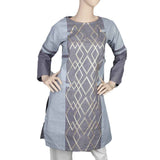Ladies Embroidered Kurti - Grey, Women, Ready Kurtis, Chase Value, Chase Value