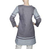 Ladies Embroidered Kurti - Grey, Women, Ready Kurtis, Chase Value, Chase Value