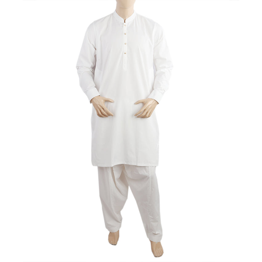 Men's Eminent Trim Fit Shalwar Suit - White, Men's Shalwar Kameez, Eminent, Chase Value