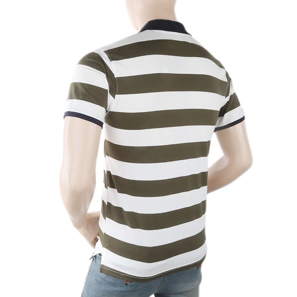 Men's Yarn Dyed Half Sleeves Polo T-Shirt - Olive Green, Men, T-Shirts And Polos, Chase Value, Chase Value