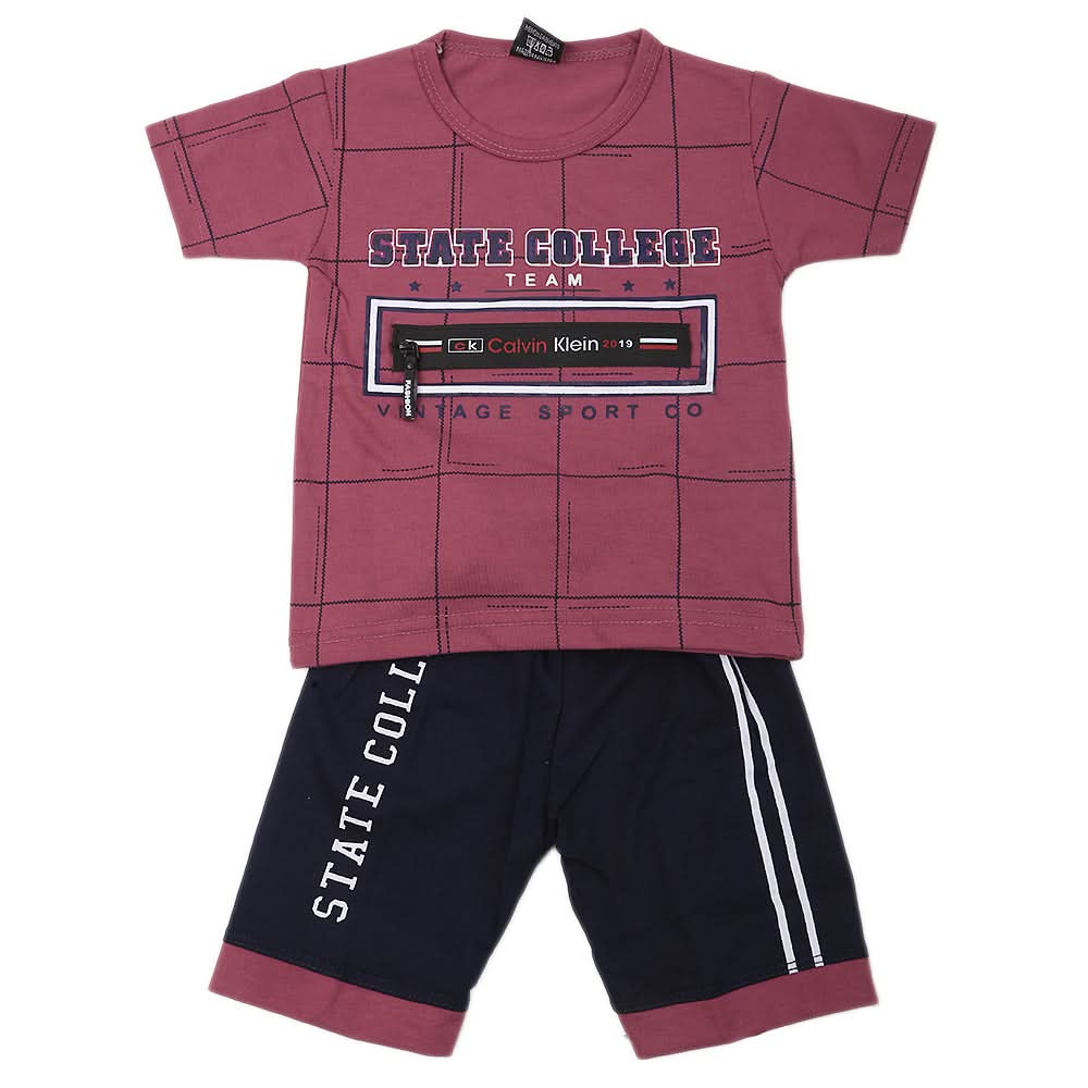 Boys Short Suit - Light Purple, Kids, Boys Sets And Suits, Chase Value, Chase Value
