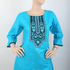 Women's Embroidered 3 Piece Suit - Blue, Women, Shalwar Suits, Chase Value, Chase Value