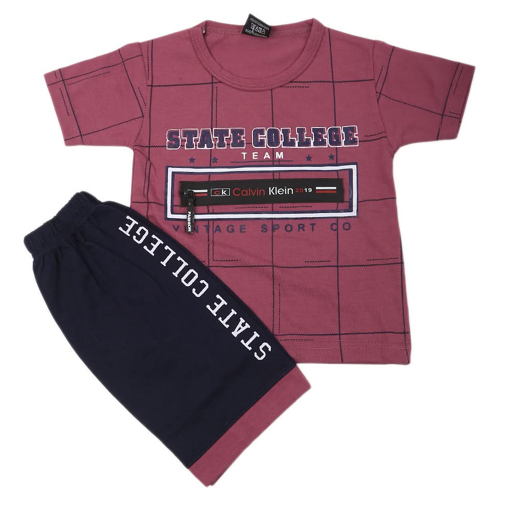 Boys Short Suit - Light Purple, Kids, Boys Sets And Suits, Chase Value, Chase Value