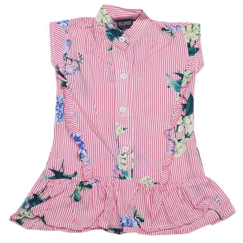 Girls Half Sleeves Woven Top - Multi, Kids, Tops, Chase Value, Chase Value