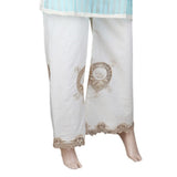 Women's Embroidered Bell Bottom Trouser - Cream, Women, Pants & Tights, Chase Value, Chase Value