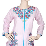 Women's Embroidered Kurti - Light Pink, Women, Ready Kurtis, Chase Value, Chase Value