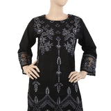 Women's Embroidered 3Pcs Suit - Black, Women, Shalwar Suits, Chase Value, Chase Value