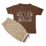 Boys Short Suit - Dark Brown, Kids, Boys Sets And Suits, Chase Value, Chase Value