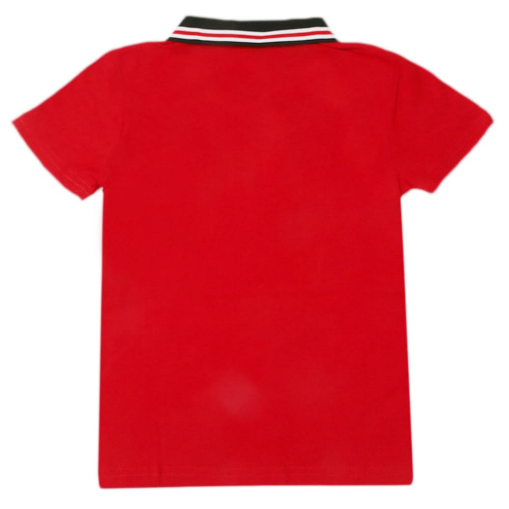 Boys Half Sleeves Polo T-Shirt - Red, Boys T-Shirts, Chase Value, Chase Value
