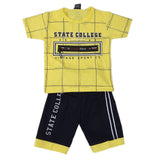 Boys Short Suit - Yellow, Kids, Boys Sets And Suits, Chase Value, Chase Value