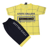 Boys Short Suit - Yellow, Kids, Boys Sets And Suits, Chase Value, Chase Value