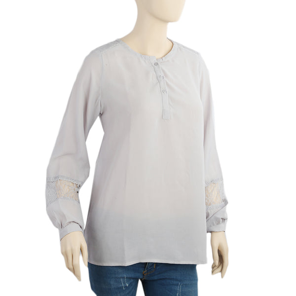 Women's Western Top-04 - Grey, Women T-Shirts & Tops, Chase Value, Chase Value
